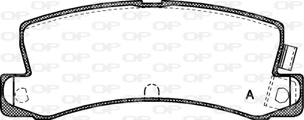 OPEN PARTS Комплект тормозных колодок, дисковый тормоз BPA0214.04